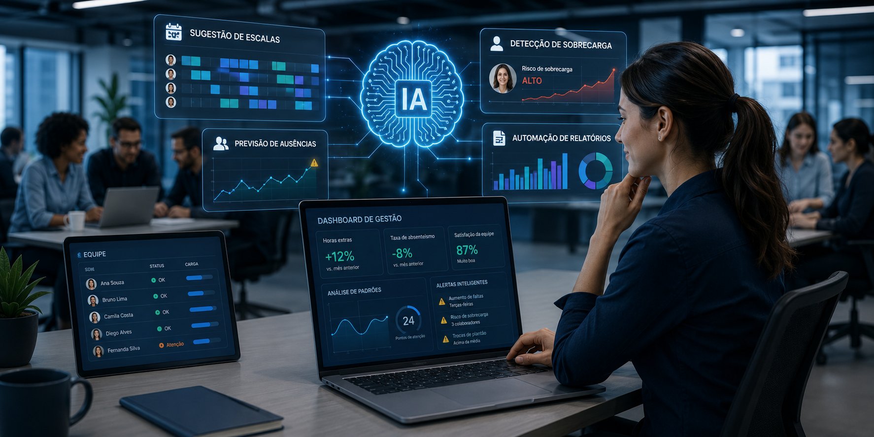 Inteligência Artificial na gestão de equipes